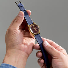 Load image into Gallery viewer, NAVY GRAINED CALF STANDARD STRAP