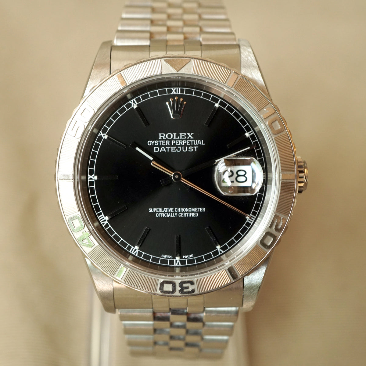 ロレックス 2003・2007・2019仏語・日本語冊子ROLEX 2003 ROLEX TURN-O-GRAPH BLACK DATEJUST 16264 WATCH – NOSTIME