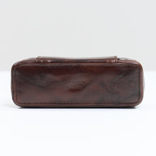 Load image into Gallery viewer, DISTRESSED DARK BROWN DUO POUCH FOR TWO WATCHES