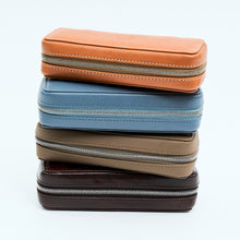 Load image into Gallery viewer, TAUPE DUO POUCH FOR TWO WATCHES