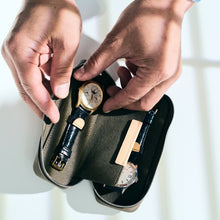 Load image into Gallery viewer, TAUPE DUO POUCH FOR TWO WATCHES