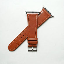 Load image into Gallery viewer, CHESTNUT BRIDLE LEATHER HANDMADE APPLE WATCH STRAP ALL GENERATIONS