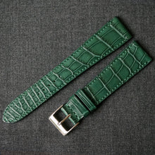 Load image into Gallery viewer, DARK GREEN CUSTOM MADE CROCODILE STRAP