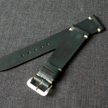 Load image into Gallery viewer, DARK GREEN HORWEEN SHELL CORDOVAN CUSTOM MADE STRAP