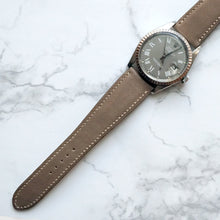 Load image into Gallery viewer, TAUPE GRAY BABY SMOOTH CALF CUSTOM MADE STRAP