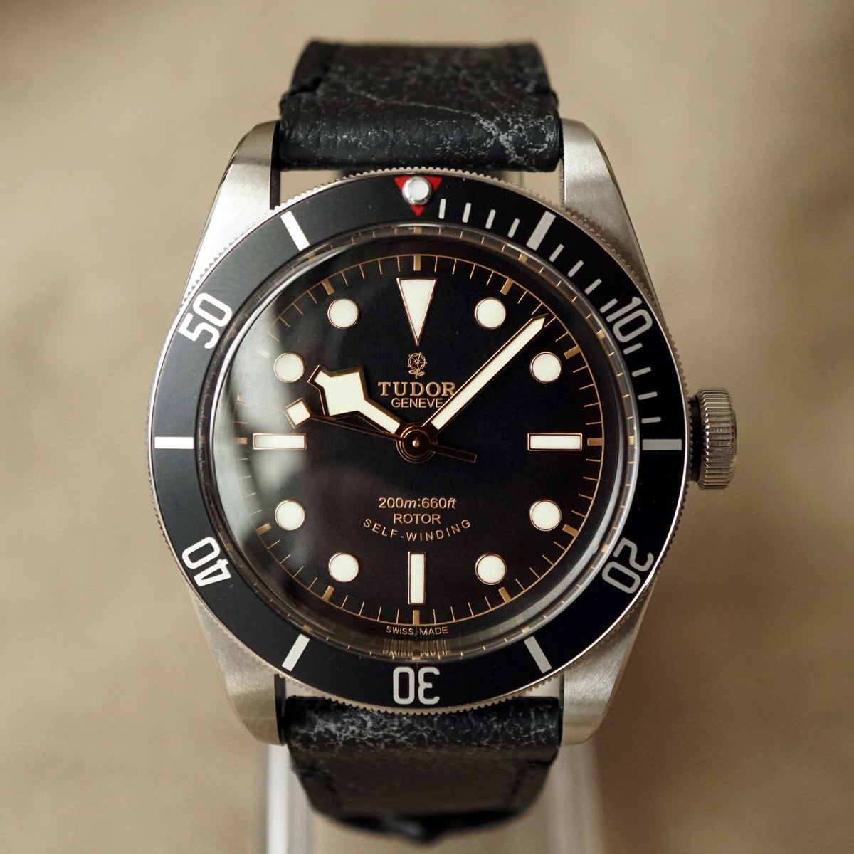 2017 TUDOR HERITAGE ETA BLACK BAY BLACK DIVER WATCH