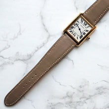 Load image into Gallery viewer, TAUPE GRAY BABY SMOOTH CALF CUSTOM MADE STRAP