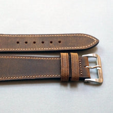 Load image into Gallery viewer, TOBACCO CRAZY HORSE DISTRESSED CALF STANDARD STRAP