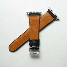 Load image into Gallery viewer, NAVY BRIDLE LEATHER HANDMADE APPLE WATCH STRAP ALL GENERATIONS