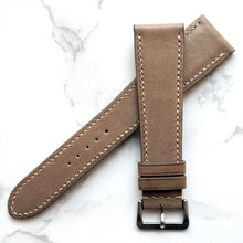 Load image into Gallery viewer, TAUPE GRAY BABY SMOOTH CALF CUSTOM MADE STRAP