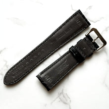 Load image into Gallery viewer, MATT BLACK CUSTOM MADE CROCODILE STRAP