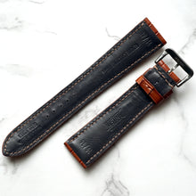Load image into Gallery viewer, COGNAC TAN CUSTOM MADE CROCODILE STRAP