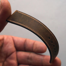 Load image into Gallery viewer, TOBACCO CRAZY HORSE DISTRESSED CALF STANDARD STRAP