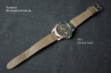 Load image into Gallery viewer, TAUPE GRAY TEXTURED GOAT CUSTOM MADE STRAP