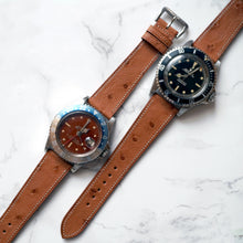 Load image into Gallery viewer, COGNAC OSTRICH STANDARD STRAP