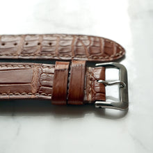 Load image into Gallery viewer, COGNAC TAN CUSTOM MADE CROCODILE STRAP