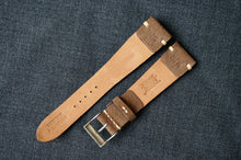 Load image into Gallery viewer, MOCHA NUBUCK CUSTOM MADE STRAP - SIDE STITCHED