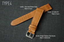 Load image into Gallery viewer, CAMEL TAN TEXTURED GOAT CUSTOM MADE STRAP