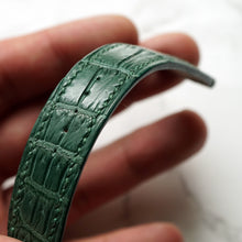 Load image into Gallery viewer, LIGHT GREEN CUSTOM MADE CROCODILE STRAP