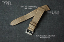 Load image into Gallery viewer, TAUPE GRAY TEXTURED GOAT CUSTOM MADE STRAP