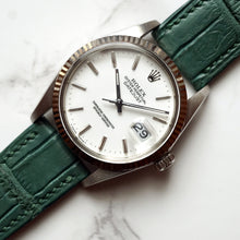 Load image into Gallery viewer, LIGHT GREEN CUSTOM MADE CROCODILE STRAP