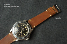 Load image into Gallery viewer, SADDLE TAN NATURAL HORWEEN SHELL CORDOVAN CUSTOM MADE STRAP
