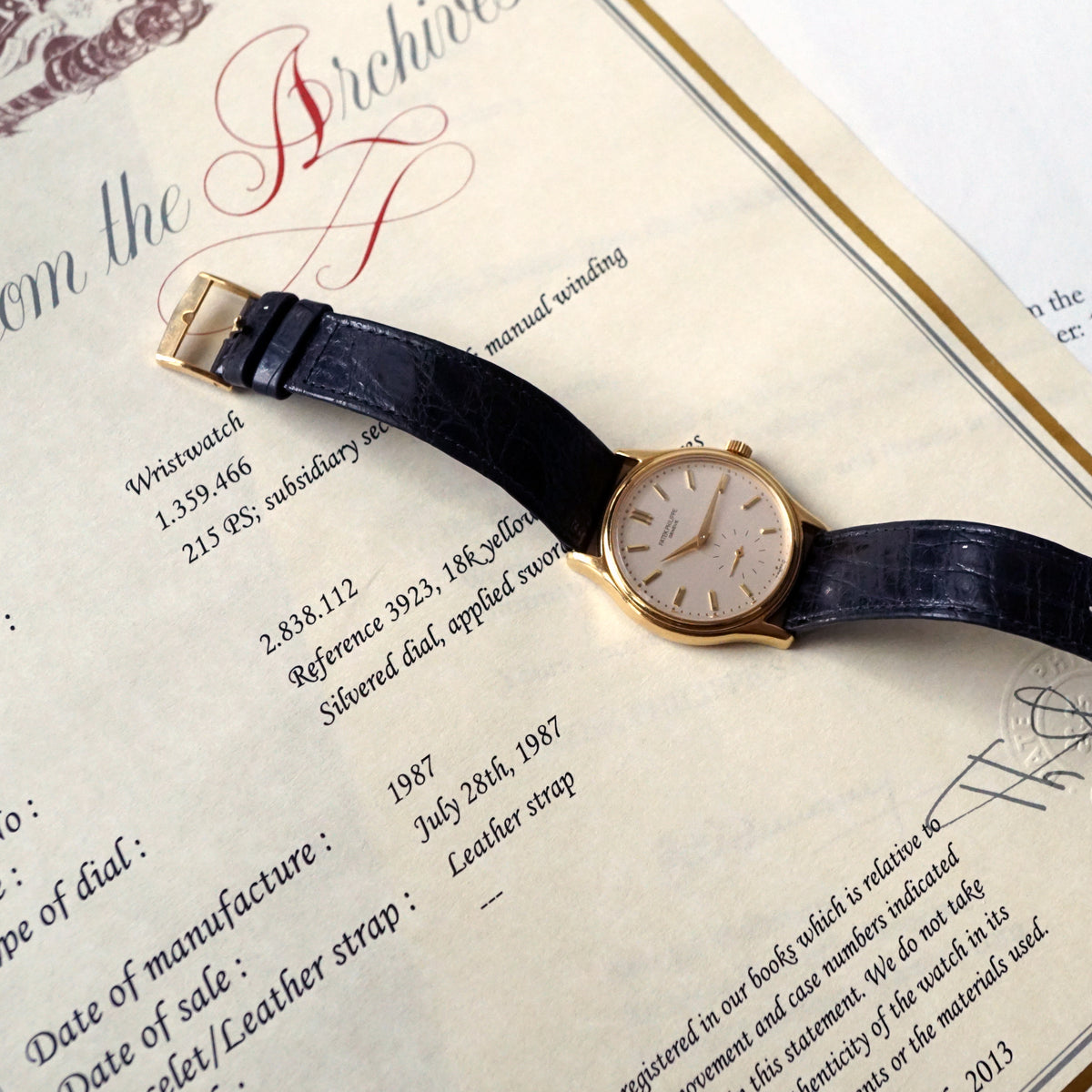Authentic Used Patek Philippe Calatrava 3923J Watch (10-10-PTK-7KYF6M)