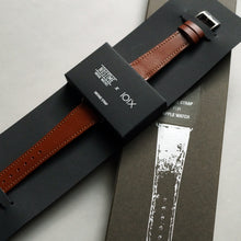 Load image into Gallery viewer, CHERRY RED BRIDLE LEATHER HANDMADE APPLE WATCH STRAP ALL GENERATIONS