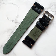 Load image into Gallery viewer, BLACK HORWEEN SHELL CORDOVAN CUSTOM MADE STRAP