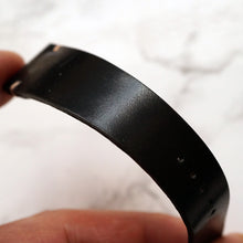 Load image into Gallery viewer, BLACK HORWEEN SHELL CORDOVAN CUSTOM MADE STRAP