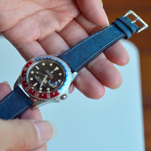 Load image into Gallery viewer, DENIM BLUE DISTRESSED CALF STANDARD STRAP