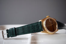 Load image into Gallery viewer, DARK GREEN CUSTOM MADE CROCODILE STRAP