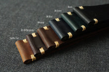 Load image into Gallery viewer, DARK GREEN HORWEEN SHELL CORDOVAN CUSTOM MADE STRAP