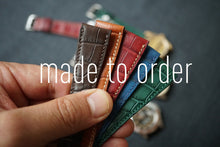 Load image into Gallery viewer, DARK BROWN CUSTOM MADE CROCODILE STRAP