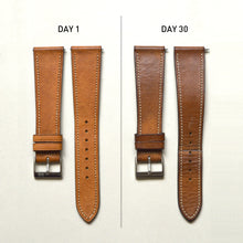 Load image into Gallery viewer, GOLD TAN DISTRESSED CALF STANDARD STRAP