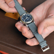 Load image into Gallery viewer, BLUE GRAY NUBUCK CALF STANDARD STRAP