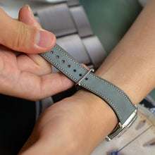 Load image into Gallery viewer, BLUE GRAY NUBUCK CALF STANDARD STRAP