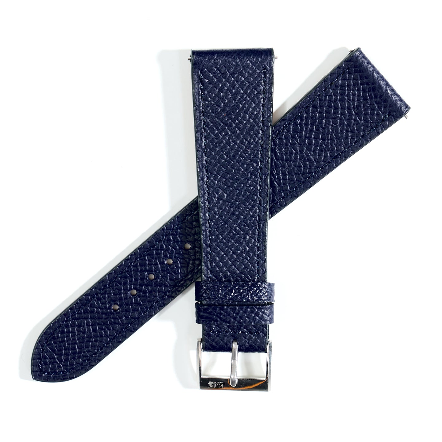 NAVY GRAINED CALF STANDARD STRAP