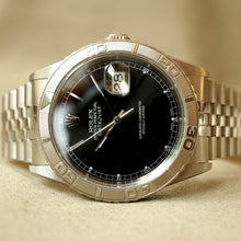 Load image into Gallery viewer, 2003 ROLEX TURN-O-GRAPH BLACK DATEJUST 16264 WATCH