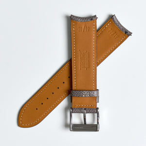 For F.P.JOURNE GRAY TAUPE GRAINED CALF STRAP