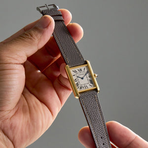 GRAY TAUPE GRAINED STANDARD STRAP