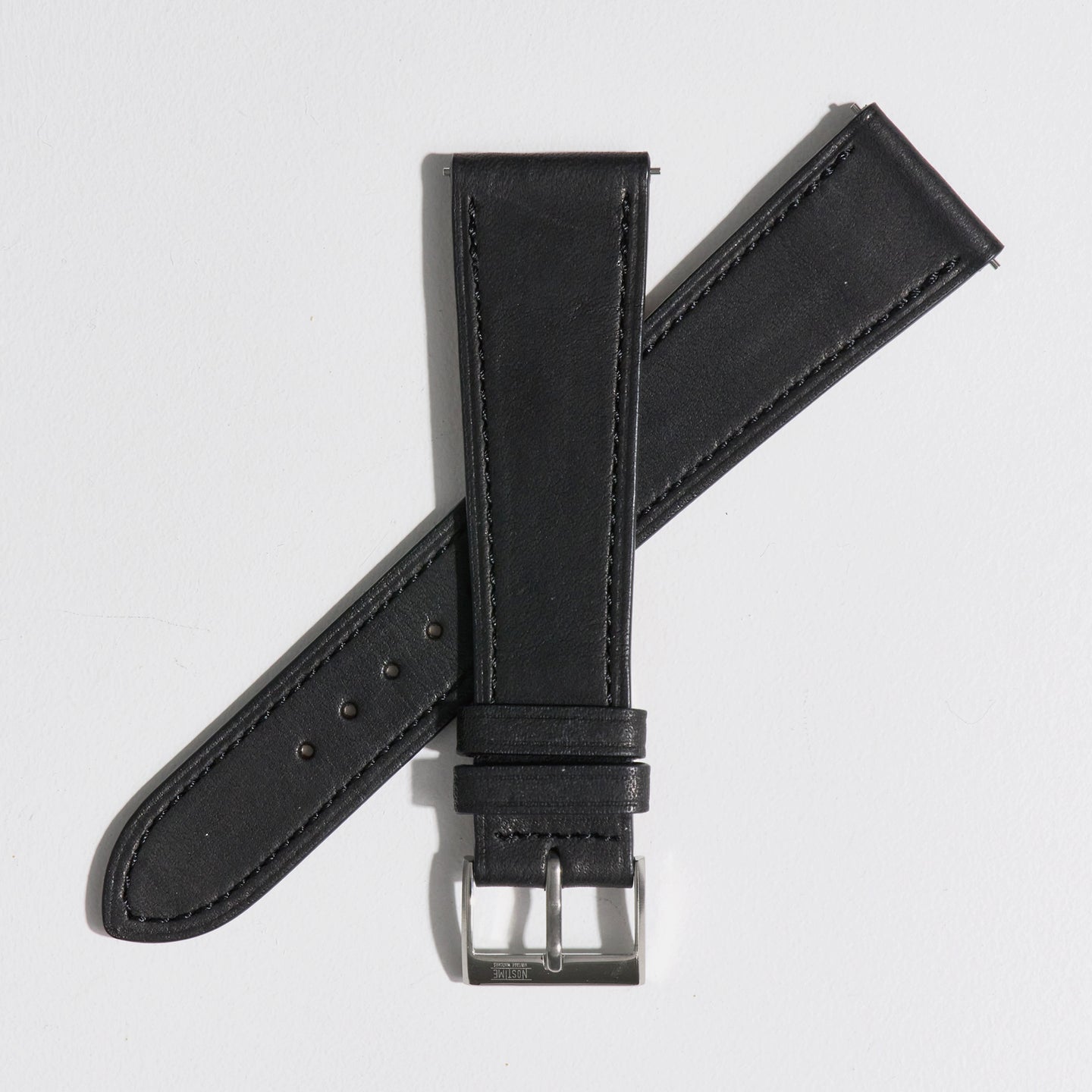 BLACK NOVONAPPA SMOOTH CALF STRAP (NV SPEC)