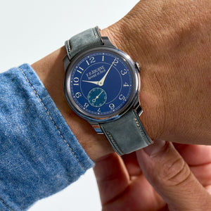 For F.P.JOURNE BLUE GRAY NUBUCK STRAP V2.0