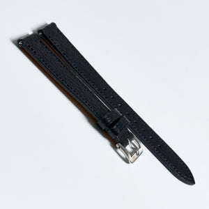 VINTAGE PIGSKIN BLACK STANDARD STRAP