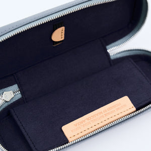 SLATE BLUE DUO POUCH FOR TWO WATCHES