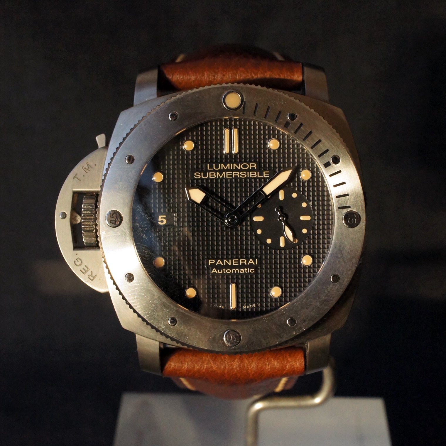 2014 PANERAI LUMINOR SUBMERSIBLE PAM 569 1950 LEFT HANDED NOSTIME