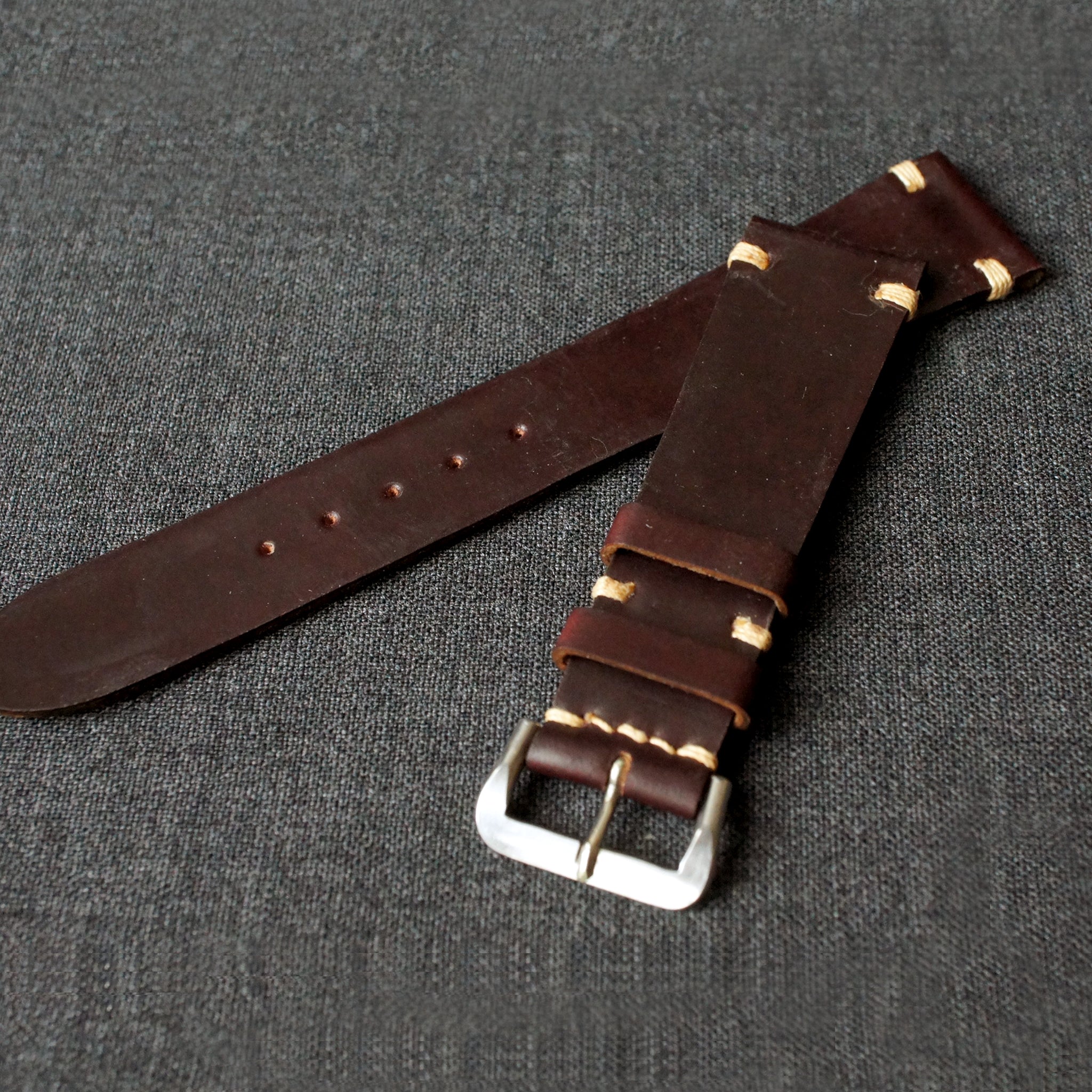 Color 8 Horween Shell Cordovan Leather Watch Strap in All 