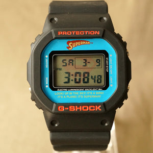 2007 CASIO G-SHOCK DW-5600VTSUP-1TJR DC COMICS EDITION "SUPERMAN"