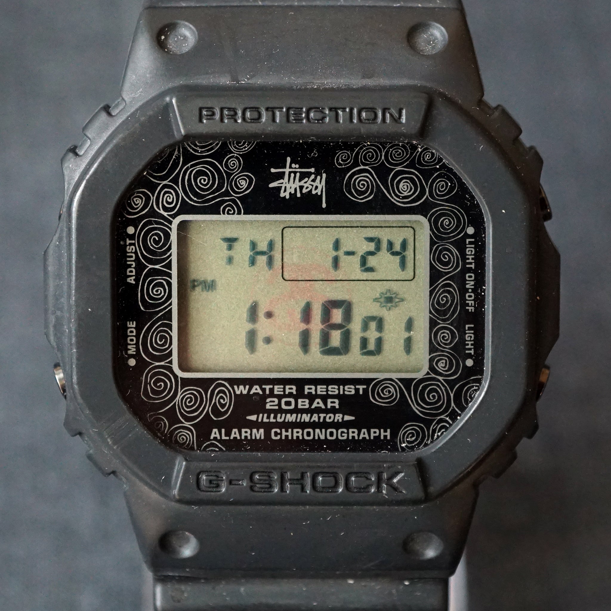 2008 CASIO G-SHOCK DW-5000ST-1JR STUSSY 25TH ANNIVERSARY EDITION 