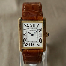 Load image into Gallery viewer, 2013 CARTIER TANK SOLO MEN&#39;S LARGE 18K YELLOW GOLD / STEEL BACK